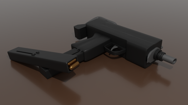 UZI Model 3D .c4d .max .obj .3ds .fbx .stl .blend 