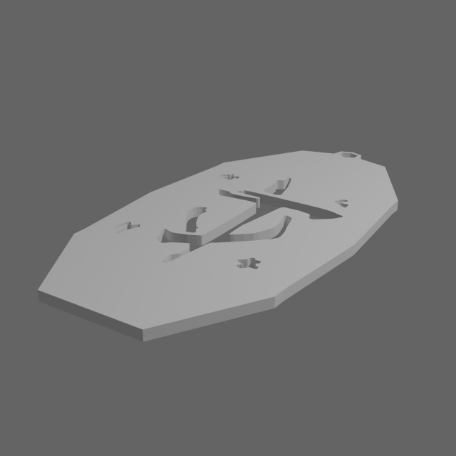 Symbol Doom Slayer 3D Принт Модель .c4d .max .obj .3ds .fbx .stl .blend 
