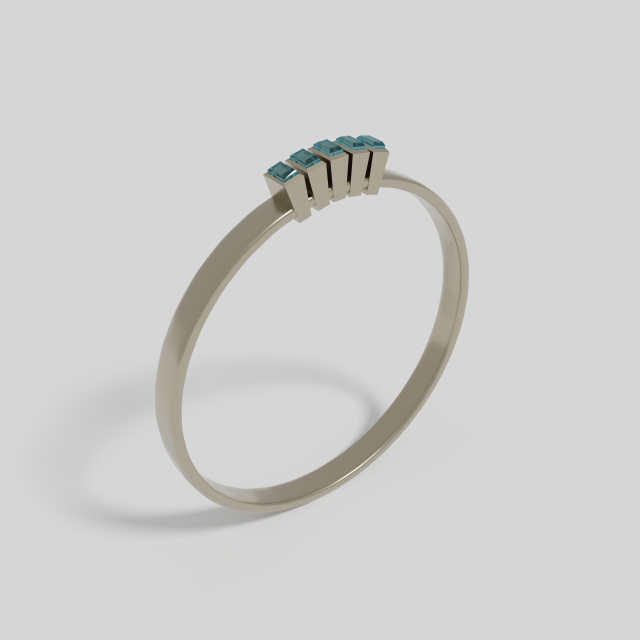 Silver ring Modelo 3D .c4d .max .obj .3ds .fbx .stl .blend 