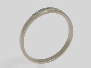 चांदी की अंगूठी 3D मॉडल