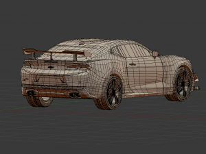 chevrolet camaro 6 zl1 1le Modelo 3D