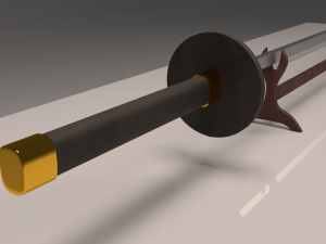 katana Modelo 3D