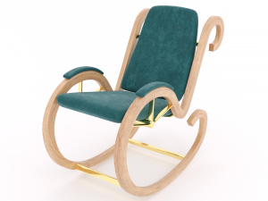two rocking chairs Modelo 3D