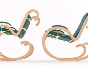 two rocking chairs Modelo 3D