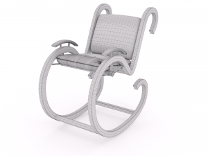 two rocking chairs Modelo 3D