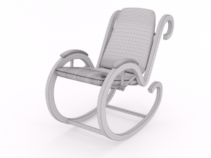 two rocking chairs Modelo 3D