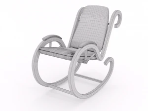 two rocking chairs 3D Model