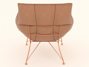 soft leather armchair 3D Модель