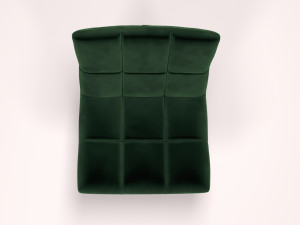 green velvet lounge chair Modello 3D