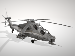 wz 10 attack helicopter 3D Модель