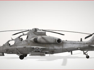 wz 10 attack helicopter 3D Model