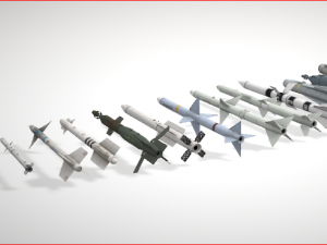 missiles pack Model 3D