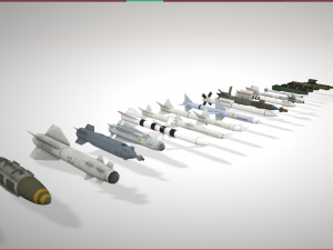 missiles pack Model 3D