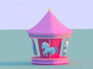 carousel 3D Model