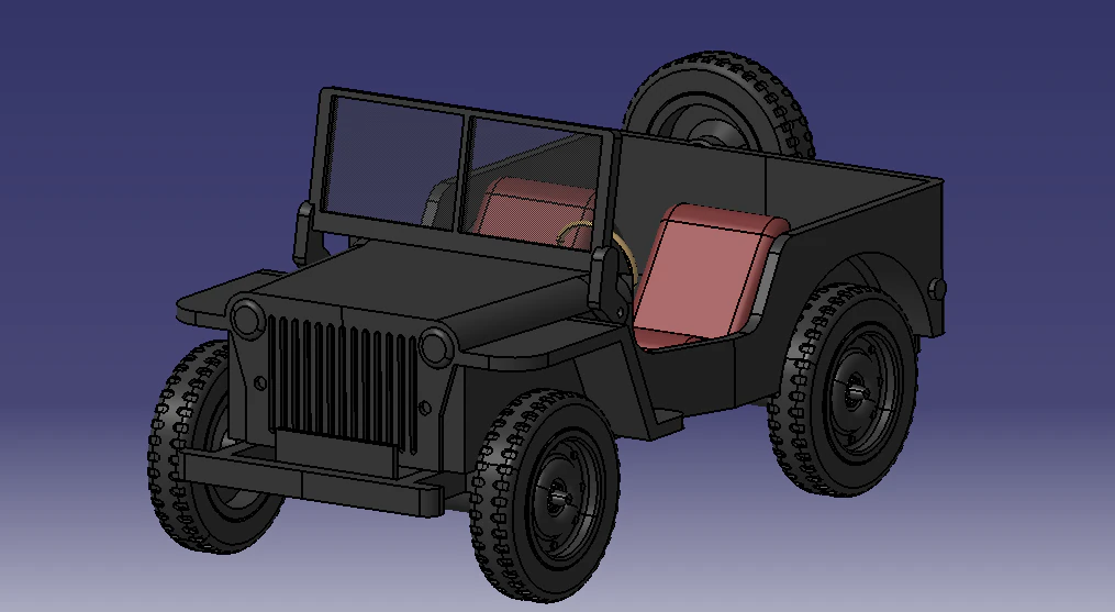 jeep 3D Model .c4d .max .obj .3ds .fbx .stl .blend 