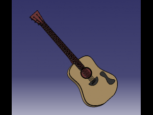 guitar model 3D Model
