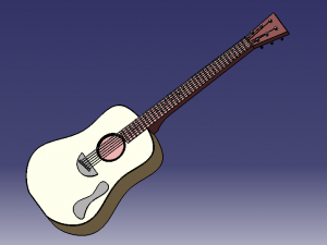 guitar model 3Dモデル