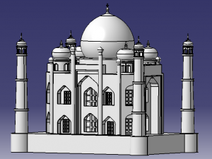 taj mahal model 3D Model