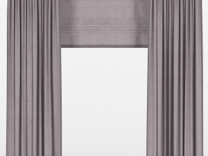 curtains with roman 3D Model