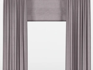 cortinas com romano Modelo 3D