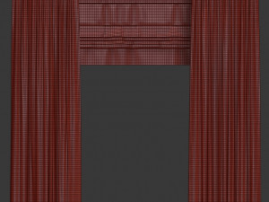 curtains with roman 3D Model