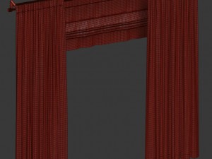 curtains with roman 3D Model