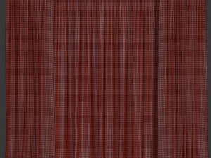 curtains with tulle Model 3D