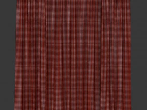 curtains with tulle 3D Model