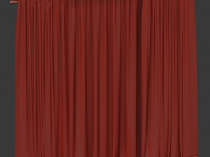 curtains with tulle Modèle 3D
