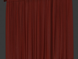 curtains with tulle Modèle 3D