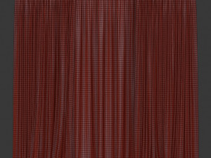 curtains with tulle 3D Модель