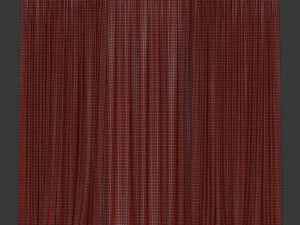 curtains with tulle 3D Model