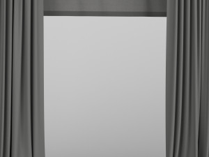 curtains with roman Model 3D