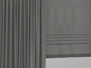 curtains with roman 3D Model