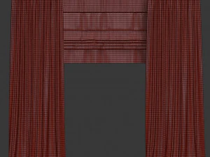 curtains with roman 3D Model
