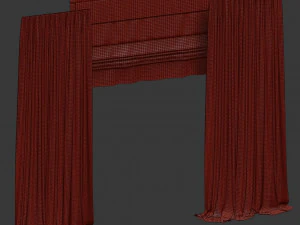 curtains with roman 3D Model