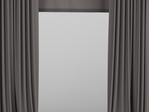 curtains with roman Modelo 3D