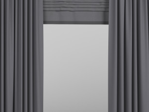 curtains with roman 3D Модель