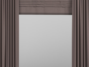 curtains with roman 3Dモデル