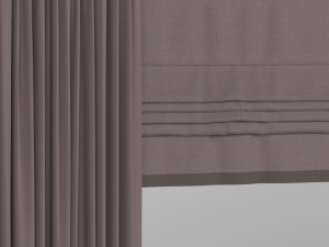 curtains with roman 3Dモデル