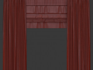 curtains with roman 3Dモデル