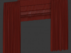 curtains with roman 3Dモデル