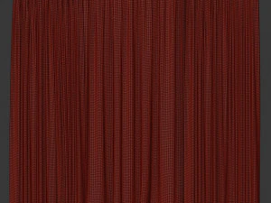 curtains with tulle 3D Model