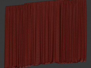curtains with tulle Modelo 3D