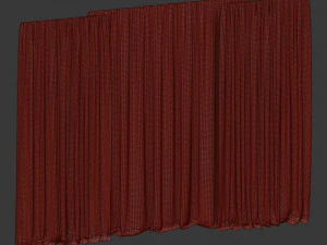 t&uuml;l ile perdeler 3D Model