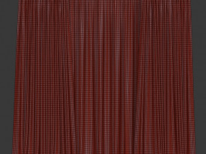 curtains in two colors with tulle 3D Модель