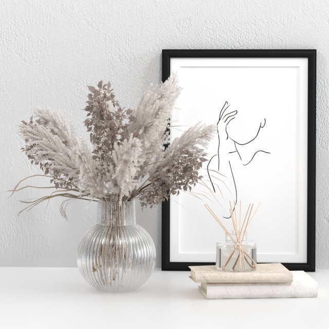 decorative set 3D 모델 .c4d .max .obj .3ds .fbx .stl .blend 
