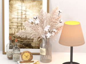 decorative set Modello 3D