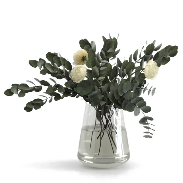 eucalyptus bouquet Model 3D .c4d .max .obj .3ds .fbx .stl .blend 