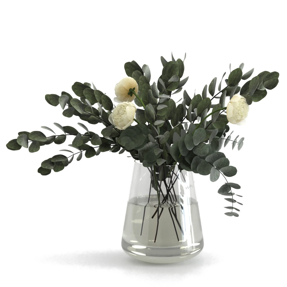 eucalyptus bouquet 3D Model .c4d .max .obj .3ds .fbx .stl .blend 